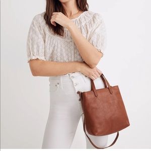 BLUE Madewell Zip Top Crossbody Bag